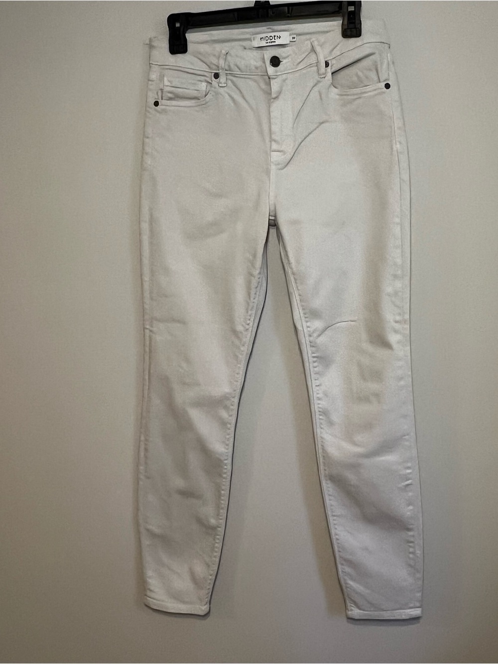 Hidden Los Angeles Off White High-Rise Skinny Jeans Size 29